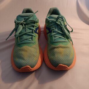 Salomon AERO GLIDE Low Women Size 7 Cockatoo Cantaloupe Green Sneakers Shoes